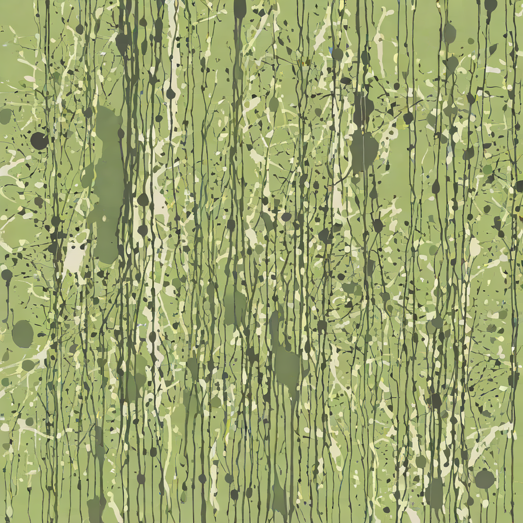 Paint splatter accidentally forming a face